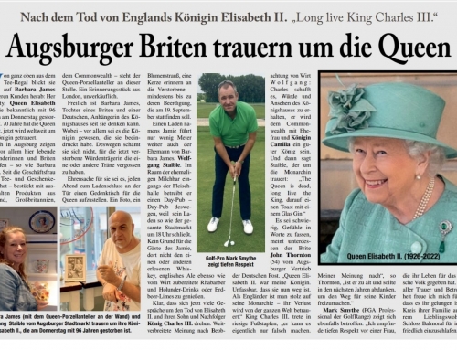 Augsburger Briten trauern um die Queen